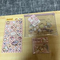 サンリオキャラクター シールとメッシュケースセット