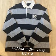 XLARGE ラガーシャツ 黒白緑 ストライプ XLARGE ストライプ ラガーシャツ XL - メルカリ
