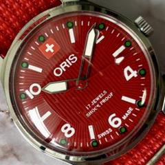 ORIS 手巻き時計 オーバホール済レッドダイヤル　アンティーク70S ORIS 手巻き時計 オーバホール済レッドダイヤル アンティーク70S