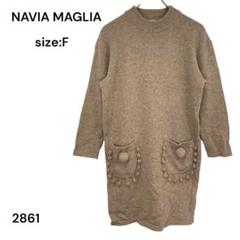 NAVIA MAGLIA　ワンピース　チュニック　ニット　FREE ヴィンテージ