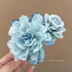 フラワー&蝶々 ヘアクリップ 2点セット