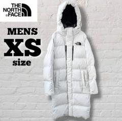 ノースフェイス ロングダウン 白 ホワイト メンズ XS レディース M相当 ノースフェイス メンズ ロング ダウンジャケット ベンチコート