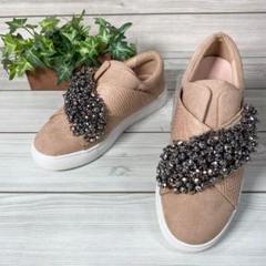 381【ほぼ新品】KG KURT GEIGER ビジュ付き スニーカー 36