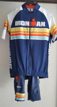 【ネット限定】 未使用品】Santini ironman メンズ 半袖サイクルウエア上下 ウェア
