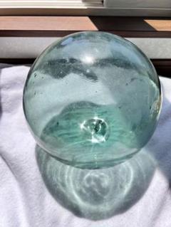 ガラス玉浮き玉　直径約25cm 緑　2