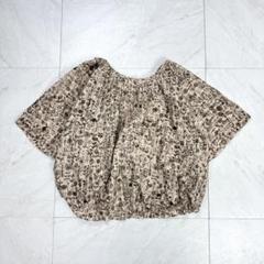 美品 ミナペルホネン letter of flower ポンチョ ブラウス 38