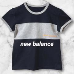 Ld511＊ニューバランス レディース半袖 Tシャツ 切り替え 日本製 M
