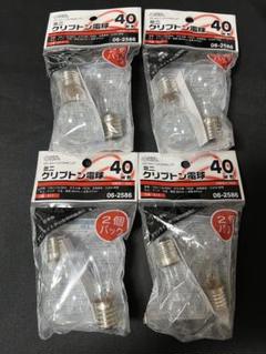 【4セット8個】クリプトン電球 40W形 口金:E17 日本製 オーム電機