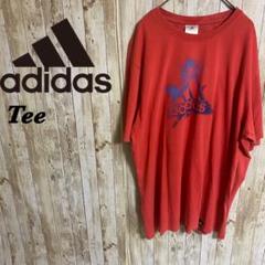 【C13】adidasアディダスビッグロゴ　デザインプリントTee