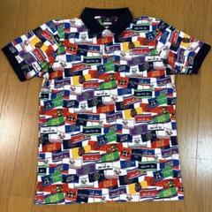 【マンシングウェアゴルフ】ロゴ総柄 半袖ゴルフポロシャツM