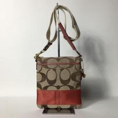 2505-205｜美品｜コーチ シグネチャー ショルダーバッグ レッド