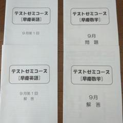テストゼミコース [早慶英語・数学] 9月
