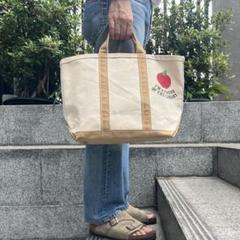 エルエルビーン　トートバッグ　usa製 90s 80s 90s USA製 L.L.Bean ビーントート トートバッグ レザーハンドル