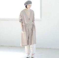 香菜子さんとつくった着回し頼れるコート / ライトカーキ