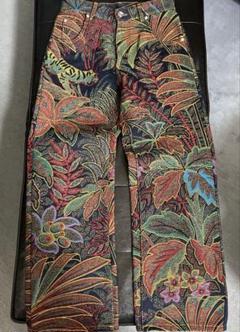 Etro フォリアージュモチーフ　ジャカードデニム
