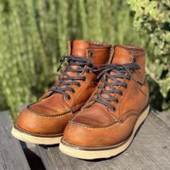 再値下げ)希少犬刻印 REDWING 875 アイリッシュセッター　US8.5 10E 箱付 DEAD 旧半円犬タグ 92年7月刻印】レッドウィング 875