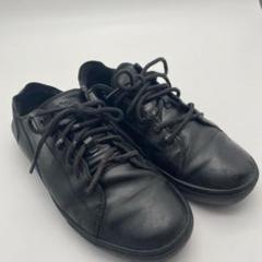 Timberland 黒のレザー製カジュアルスニーカー 27.5