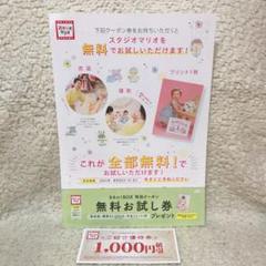 【1セット限定】スタジオマリオ 無料お試し券 5280円相当 ご新規様優待券