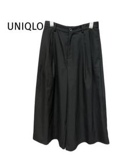 UNIQLOブラックタック入り ガウチョパンツ ユニクロ S