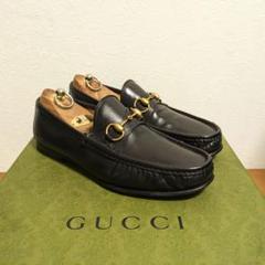 美品 GUCCI 1953 ホースビットローファー 黒 8 1/2 グッチ ホースビット 1953〕メンズ ローファーブラック レザー