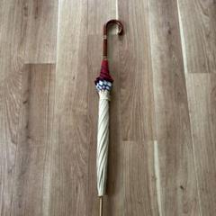 新品　ポロラルフローレン　折りたたみ傘　雨傘　ストライプ　ネイビー 遮光 晴雨兼用折りたたみ日傘 ”ストライプフリル”（折りたたみ傘