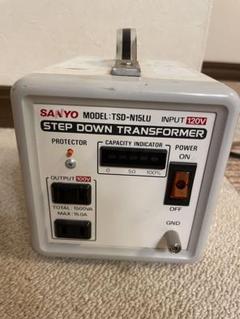 変圧器 TSD-N15LES 1500VA 220V/240V → 100V 旅行用家電
