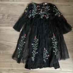 美品　ZARA チュールに刺繍ワンピース　130