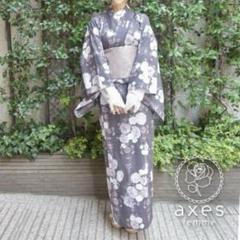 アクシーズ　セパレート浴衣セット　バラ柄茶色 アクシーズ セパレート浴衣セット バラ柄茶色 - メルカリ