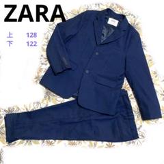 ザラ フォーマルスーツ 122 ネイビー ウインドウペンチェック 男の子 ZARA フォーマルスーツ セットアップ 男の子 ネイビー 128 122