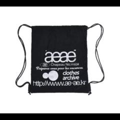 aeae ナップサック web logo gym sack ブラック - メルカリ