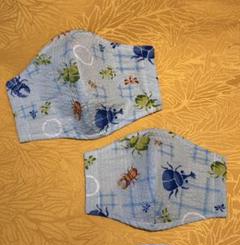 夏用 立体インナーマスク【69】親子セット カブトムシ クワガタ