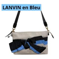 LANVIN en Bleu ランバンオンブルー ショルダーバッグ リボン付き