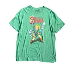 7TSM3【ZELDA】ゼルダの伝説　リンク　ゲームTシャツ 古着used