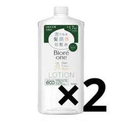 ビオレ ビオレワン 　泡で出る　髪顔体　化粧水　ローション　700ml 2本のサムネイル