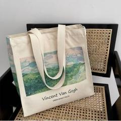 緑の麦畑　ゴッホ　GREEN WHEAT FIELDS トートバックのサムネイル