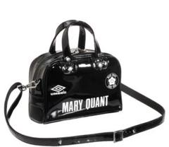 限定 MARY QUANT UMBRO エナメル 2WAYミニショルダーブラック