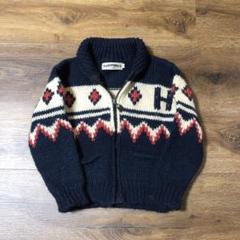 キムタク着 希少 美品 ハリウッドランチマーケット H刺繍 カウチン キッズ キムタク着 希少 美品 ハリウッドランチマーケット H刺繍