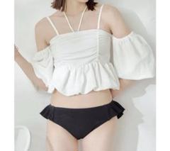 Chico ペプラム水着3点セット【新品未使用】 水着/WEB限定】ペプラム水着3点セット（水着）｜Chico（チコ）の
