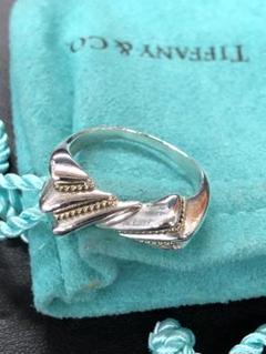 ティファニー TIFFANY ツイストリング 9号 イエローゴールド スクリュー Tiffany&Co.】ティファニー ツイストリング 9号 中古 レディース