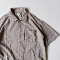 【USED】90s 00s コットン S/S 厚手 フルオープン シャツ