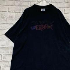 USA製90sヴィンテージTシャツ！シングルステッチ　ブラック半袖古着XL717