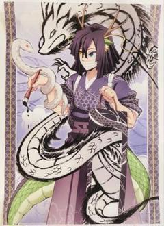 鬼滅の刃キャラクター箔押しB3クリアポスター伊黒小芭内
