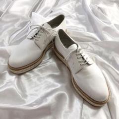 現在開催中のキャンペーン＆お得情報 極美品】Church's 白 フラットシューズ エスパドリーユ チャーチ 靴