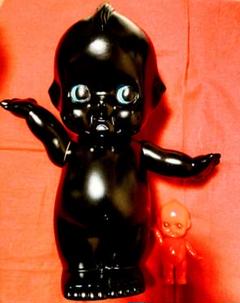 黒猫コスプレ坊や 昭和レトロ 黒猫 フィギュア キューピー人形 黒ネコ 面白雑貨 黒猫コスプレ坊や昭和レトロ黒猫フィギュアキューピー人形黒ネコ