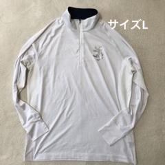 アドミラルゴルフ　ストレッチ長袖ハーフジップ　速乾シャツ　モックネック　L
