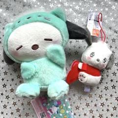 サンリオ　ポチャッコ かまってにゃんぬいぐるみ　エモきゅんカラフルマスコット