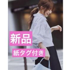 ストラ新品紙タグ付き⭐️麻リネンシアー素材ノーカラージャケットカーディガン冷房対策 ストラ新品紙タグ付き⭐️麻リネンシアー素材ノーカラー