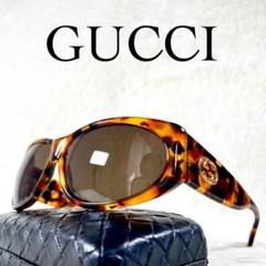 極美品 GUCCI グッチ サングラス GG2410 オーバル べっ甲柄