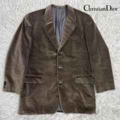 《良品》Dior クリスチャンディオール ベロアジャケット Mサイズ ブラウン