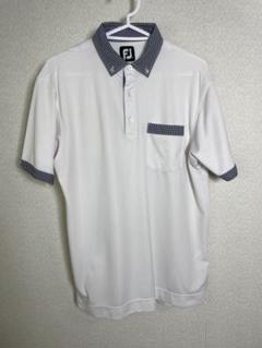 footjoy フットジョイ半袖ポロシャツホワイト　サイズL